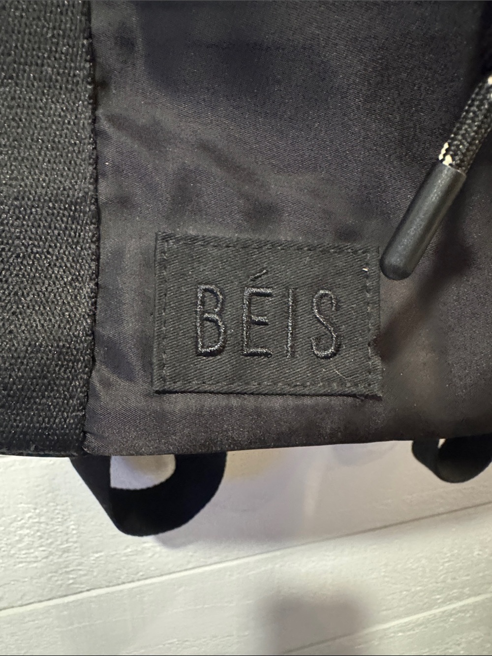 BEIS Black Drawstring Backpack - Picture 2 of 4